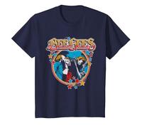 Estrellas Vintage Oficiales de Bee Gees Camiseta, Niños, Azul Marino, 2 años