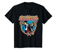 Estrellas Vintage Oficiales de Bee Gees Camiseta, Niños, Negro, 2 años