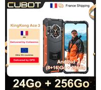 [Estreno mundial] Cubot KingKong ACE 3, smartphone Android 14, 24 GB de RAM (8 GB + 16 GB ampliado), 256 GB de ROM, pantalla FHD+ de 6.583 pulgadas a 90 Hz, pantalla dual, 4G movil,cámara de 100 MP Bl