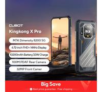 [Estreno mundial] CUBOT KINGKONG X PRO, robusto telefono Smartphone 5G, Dimensity 8200, 4nm, 3,1GHz, Pantalla de 6,72" a 144Hz, Batería de 10200mAh, 24GB RAM (12+12GB ampliados), 256GB ROM, Cámara de
