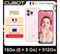 [Estreno mundial] Cubot P80 [512 GB], 16 GB de RAM, versión global Smartphone Android 13, pantalla FHD+ de 6,583 pulgadas, cámara de 48 MP, añadir al carrito Black