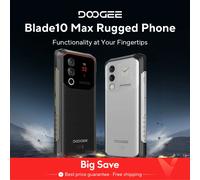 Estreno mundial DOOGEE Blade10 Max teléfono resistente pantalla de 6,56 "90Hz pantalla trasera de 8GB + 256GB cámara principal AI de 50MP carga de 10300mAh 18W 8GB 256GB Silver