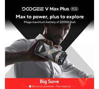 Estreno mundial DOOGEE V Max Plus Teléfono resistente 22000mAh 36GB(16+20) 512GB 200MP Cámara Teléfono 6.58" 120Hz Dimensidad 7050 Android14 16GB 512GB Grey