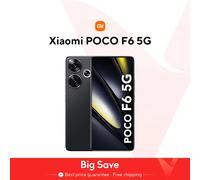Estreno mundial POCO F6 Smartphone Versión global Snapdragon ® 8s Gen 3 NFC 120Hz Flujo AMOLED 90W Turbo Carga 5000mAh Batería Black
