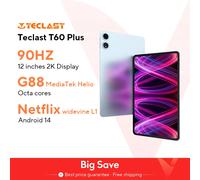 【Estreno mundial】Teclast T60 Plus 12" 90Hz Pantalla 2K Android 14 L1 MTK Helio G88 6GB/128GB 8000mAh Batería 4G LTE Versión global Tablet