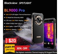 [Estreno mundial] Teléfono robusto Blackview BL9000 PRO 5G 6,78'' 24GB 512GB Imagen infrarroja FLIR ® 8800mAh Android 14 Smartphone NFC Black