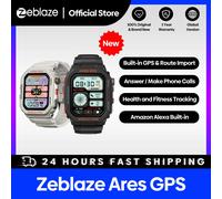 [Estreno mundial] Zeblaze Ares-reloj inteligente con GPS, dispositivo con llamadas por Bluetooth, control del ritmo cardíaco y Spo2, sueño y salud, WR 3 ATM Moon White