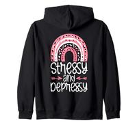 Estrés y depresión: divertido autohumor salud mental Sudadera con Capucha