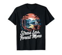 Estresante Menos Bosque más Bosque respirando shinrin-yoku Camiseta