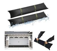 Estresen 2 bolsas de arena para puertas con asas, barrera de agua, barrera contra inundaciones, para puertas de garaje, sótanos, ventanas, contra la lluvia, fugas de agua, 60 x 20 cm