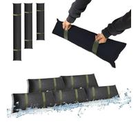 Estresen 2 piezas Sacos Absorbentes de Agua, Barrera contra Inundaciones con asas Barrera Anti Inundación Protección contra inundaciones para puerta de Garaje Sótano contra Lluvia intensa 60x20cm