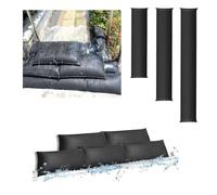 Estresen 6 piezas Sacos Absorbentes de Agua, Barrera contra Inundaciones Barrera Anti Inundación Protección contra inundaciones para puerta de Garaje Sótano contra Lluvia intensa 60x20cm