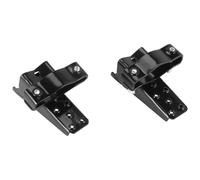 Estriberas 1 par de accesorios acero negro para motocicleta y bicicleta, marco pedal plegable, tamaño diseñado Mm-30 Mm