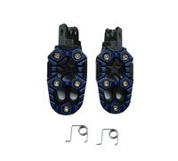 Estriberas 1 par de reposapiés universales Metal 8mm para motocicleta, pedales con resorte para Dirt Pit Bike