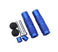Estriberas Accesorios De Modificación De Motocicleta ATV, Clavijas De Pie CNC M8, Moto De Motocross, Scooter, Moto De Cross Universal Reposapiés(Blue)