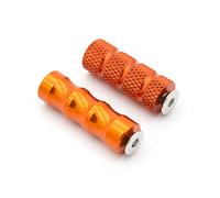 Estriberas Accesorios Universales para Motocicleta M6, Pedal De Cambio De Marchas De Aluminio, 1 Par, Reposapiés Trasero Izquierdo Y Derecho Reposapiés(Orange)