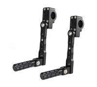 Estriberas Ajustables para Motocicleta, 38 Mm, Kit De Montaje 1 1/2'', para K&AWAS&AKI Vulcan VN800/400 Y para H&Arley Davidson Sportster 883 XL1200(Black 165mm)