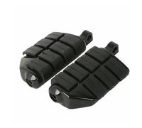 Estriberas Ajuste motocicleta para Honda Universal 1,25 "32mm barra parachoques carretera clavijas pie pedales reposapiés delanteros piloto(FootPegs Black)