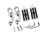 Estriberas Ajuste para Harley Sportster 1200 1-1/4 "32mm clavijas pie protector motor Kit montaje reposapiés delantero motocicleta Pedales soporte CNC(001 Style)