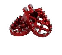 Estriberas Ajuste para Talaria X3 MX3 4 5 reposapiés pedal accesorios motocicleta Dirt Pit Bike piezas CNC Pedales antideslizantes(Red)