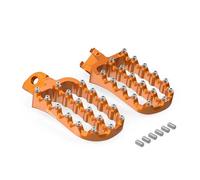 Estriberas Compatible con reposapiés para KT&M 790 890 1050 1090 1190 Adventure/R 1290 Super Adv RST 2019-2025. Pedales soporte CNC(Orange)