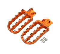 Estriberas Compatible para KT&M 890 Adventure 890 R 790/R 2019 2020 2021 2022 2023 2024 2025 Reposapiés forjados delanteros piloto(Orange)
