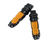 Estriberas de aleación de aluminio para motocicletas todoterreno y eléctricas, repuesto de pedal trasero, 20 x 1.5 x 1 (naranja)
