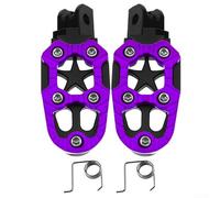 Estriberas de aluminio antideslizantes para bicicletas eléctricas y motocicletas, almohadillas de pedal coloridas con diseño ergonómico en colores rojo, azul, negro, plata, morado, naranja, amarillo