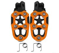 Estriberas de aluminio antideslizantes para bicicletas eléctricas y motocicletas, almohadillas de pedal coloridas con diseño ergonómico en colores rojo, azul, negro, plata, morado, naranja, amarillo
