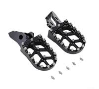 Estriberas de aluminio CNC para motocicleta Surron Bee, reposapiés de aleación 6061 con textura de agarre mejorada, pedales ligeros todoterreno para moto de cross eléctrica, color dorado (negro)