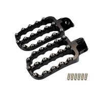 Estriberas de Moto en Aluminio para Freewheeler/Servi-Car/Tri Glide Ultra Classic/Street Glide Trike, Superficie Serrada Antideslizante con Pasadores para Terreno Fangoso,A Black