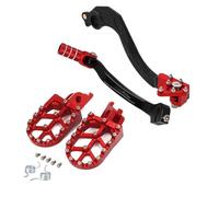 estriberas de motocicleta Para CRF150R CRF250R CRF450R CRF450RX CRF450X 2001-2020 Nuevo Reposapiés Pedales De Freno Palanca Cambios(SET 3)