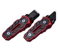 estriberas de motocicleta Para Suzuki Para GSX250R GW250 DL250 Para GSX150F Para GIXXER 155 Pedales Antideslizantes Reposapiés Accesorios Montaje Para Motocicleta Trasero(Red)