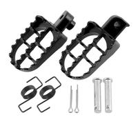 Estriberas De Motocicleta Para Yamaha PW50 80 TW200 | 1 par de reposapiés Reposapiés De Repuesto Moto(Black)