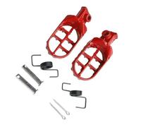 Estriberas De Motocicleta Para Yamaha PW50 80 TW200 | 1 par de reposapiés Reposapiés De Repuesto Moto(Red)