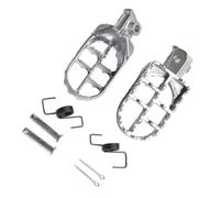 Estriberas De Motocicleta Para Yamaha PW50 80 TW200 | Reposapiés Estriberas Moto Dirt Pit Reposapiés De Repuesto Moto(Plata)