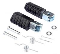 Estriberas de pie delanteras, paquete de 2 gomas de aluminio, para PW50 PW80 CRF50 KLX110, acabado de agarre antideslizante, todoterreno juvenil Dirt Bike