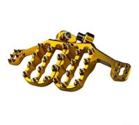 Estriberas de pie para motocicleta, ajuste de aleación de aluminio CNC para todoterreno, piezas de repuesto de bicicleta de calle, dorado, rojo, negro, plata, titanio, opciones par (A)