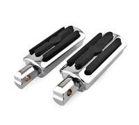 Estriberas de pie para pasajeros compatibles con Harley Softail Deluxe Fat Boy Heritage Sport Glide Softail Slim Street Bob Breakout Low Rider modelos 2018-2023, cromadas
