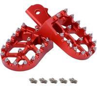 Estriberas del conductor Reposapiés para motocicletas Surron Lightbee, piezas CNC(Rojo)