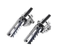 Estriberas delanteras plegables para carretera con abrazaderas de 20-26 mm Para R1250GS R1200GS ADV LC HP GSA 2013-2022 Estriberas(Silver)