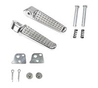 Estriberas delanteras y traseras para motocicleta Honda SX150 - Pedales de aleación de aluminio antideslizantes, piezas de repuesto plateadas