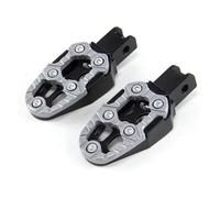 estriberas eléctricas Reposapiés Motocicleta Pedales Ángulo Ajustable Para Kawasaki Bicicleta Eléctrica Patinete Apoyapiés Antideslizantes(Titanium)