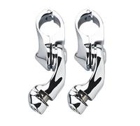 Estriberas Estriberas de carretera con protección de motor de 1-1/4", reposapiés para motocicleta, compatibles con Harley, Davidson y Honda.(Silver)