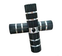 Estriberas extendidas para bicicleta hechas de aleación de aluminio con estructura sólida de cohete hueco que ofrece un soporte estable y seguro para bicicletas de montaña y carretera de 70 mm y 100