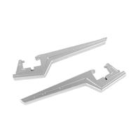 Estriberas Extensiones De Reposapiés para Pasajero para Segway X160 X260 para Surron Estriberas Extendidas Accesorios Motocross Todoterreno Pedales Reposapiés Moto(Extensions Silver)