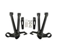 Estriberas Juego Soporte Clavijas Reposapiés Trasero Motocicleta Para Suzuki GSXR 1000 2007-2008 K7 K8(Negro mate)