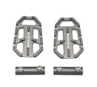 Estriberas Moto Ajuste for BMW R1200GS LC G310R G310GS F750GS F850GS R NINE T R9T S1000XR, clavija de pie palanquilla, almohadilla reposapiés amplia, Pedal extensión(Titanium F850GS)