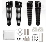 Estriberas Moto Ajuste para Kawasaki Ninja ZX-6R ZX-10R 650R Z800 Z1000 Z750 ER-6F ER-6N abs pedales delanteros y traseros adecuados Pedales para Moto(Footpeg Set)