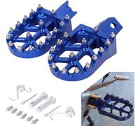 Estriberas Moto Aluminio CNC para Moto 50cc Simson S51 Beta-Azul